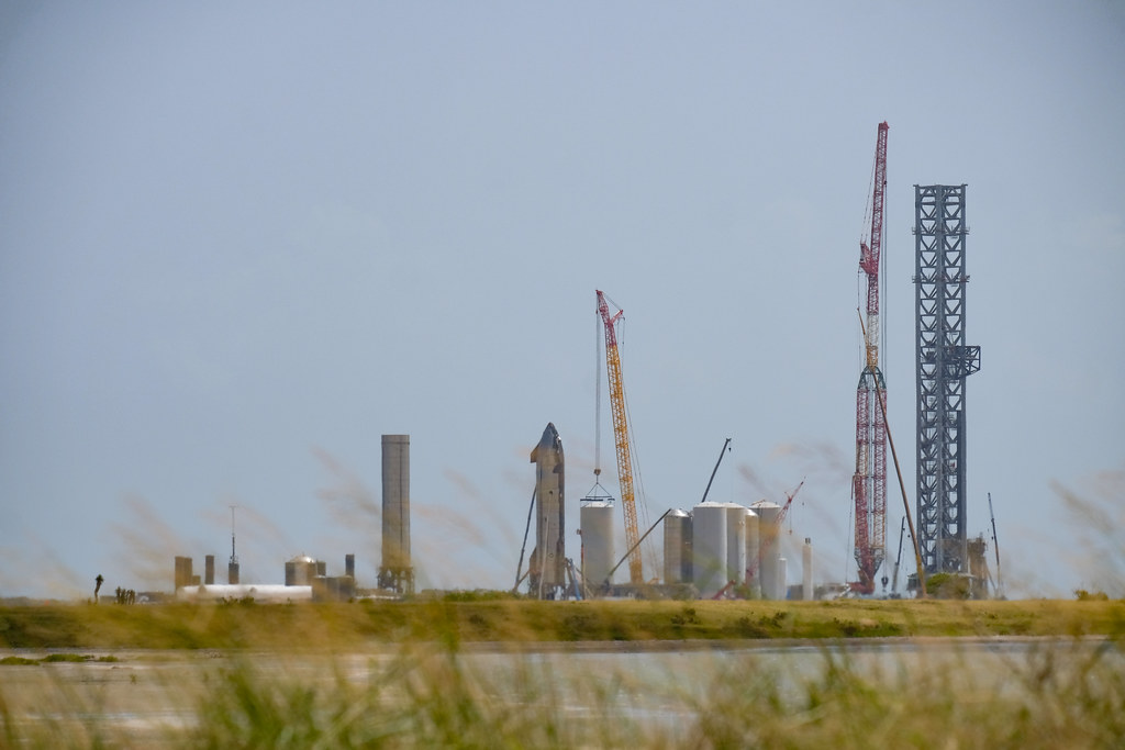 SpaceX Starbase launch facility by Lars Plougmann (BY-SA) via Openverse