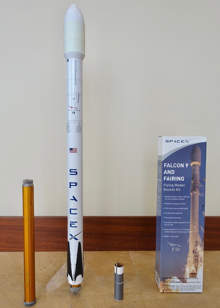 Modifying the SpaceX Falcon 9 Flying Rocket Kit to go Supersonic by jurvetson (BY) via Openverse
